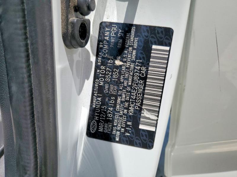 53123896 :رقم المزاد ، KMHCT4AE2FU897471 vin ، 2015 Hyundai Accent مزاد بيع