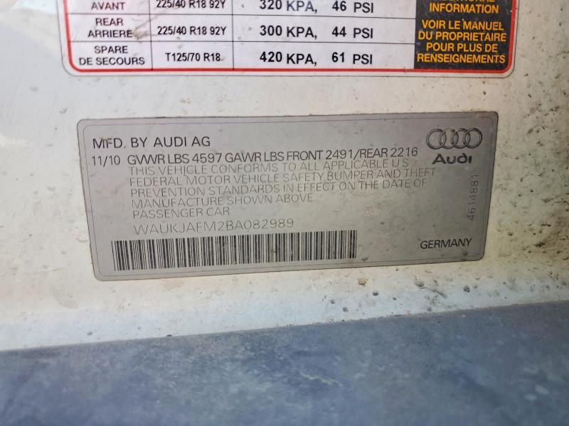 Aukcja sprzedaży 2011 Audi A3, vin: WAUKJAFM2BA082989, numer aukcji: 53424906