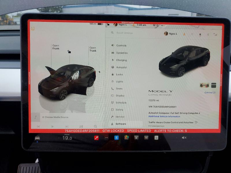 Aukcja sprzedaży 2024 Tesla Model Y, vin: 7SAYGDED4RF205811, numer aukcji: 51304056
