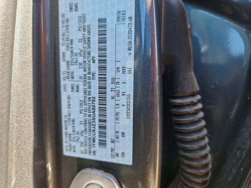 Aukcja sprzedaży 2025 Ford Escape, vin: 1FMCU9JZ3SUA80792, numer aukcji: 53362106