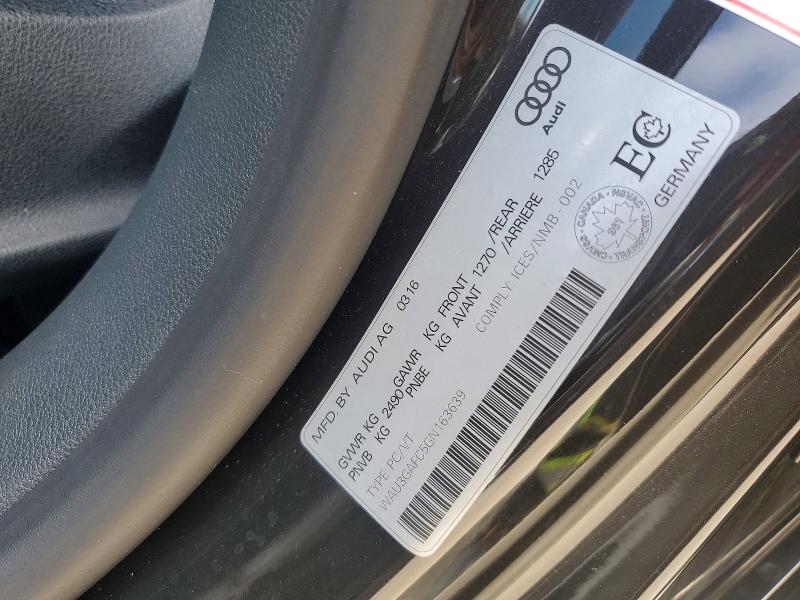 Продаж на аукціоні авто 2016 Audi 100 Quatro, vin: WAU3GAFC5GN163639, номер лоту: 55241436