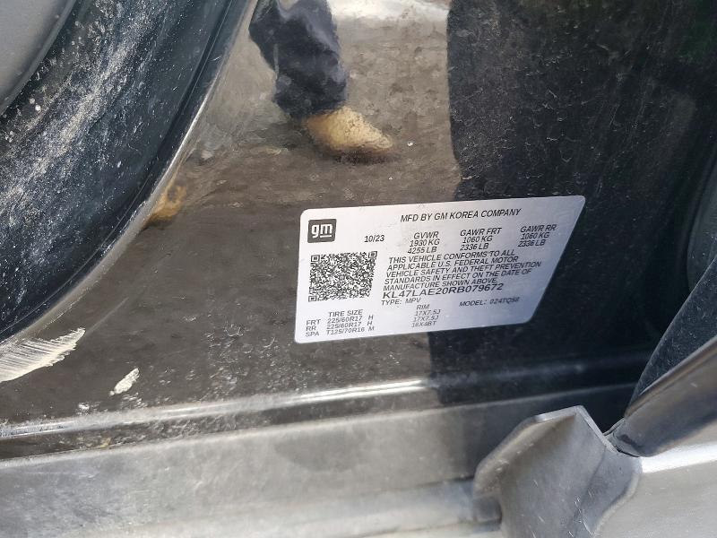 55346336 :رقم المزاد ، KL47LAE20RB079672 vin ، 2024 Buick Envista مزاد بيع