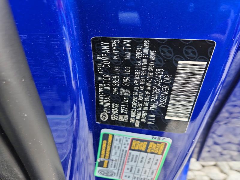 Продажа на аукционе авто 2023 Hyundai Elantra, vin: KMHLP4AG8PU424438, номер лота: 55057876