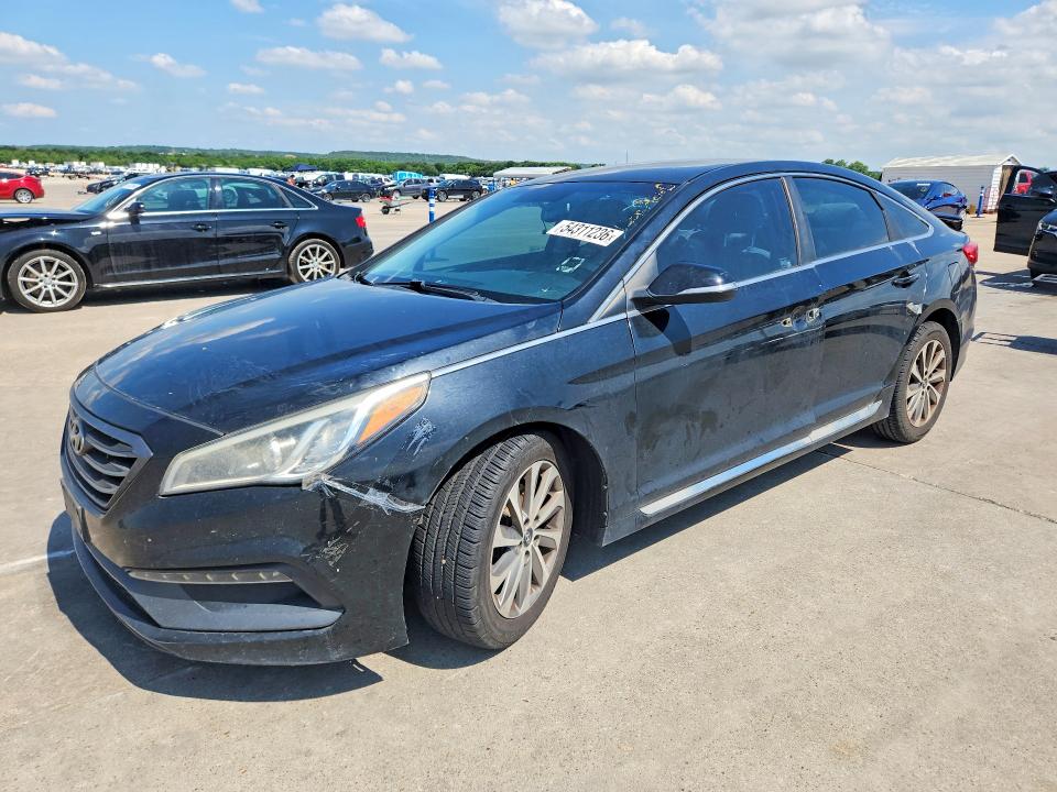 2015 Hyundai Sonata მანქანა იყიდება აუქციონზე, vin: 5NPE34AF0FH051758, აუქციონის ნომერი: 54311236