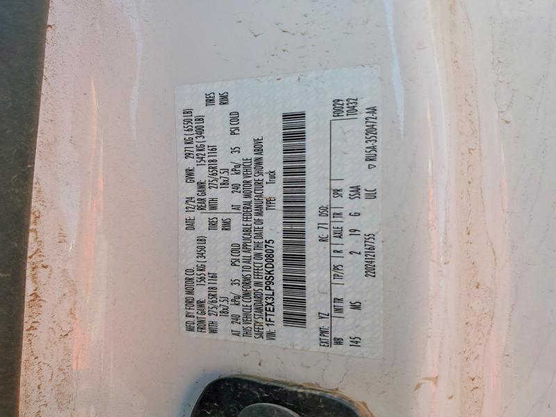 Aukcja sprzedaży 2025 Ford F150, vin: 1FTEX3LP9SKD08075, numer aukcji: 53445336