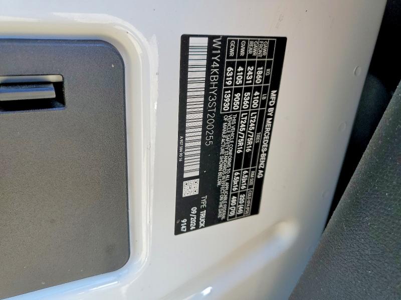 52229366 :رقم المزاد ، W1Y4KBHY3ST200255 vin ، 2025 Mercedes Benz Sprinter مزاد بيع