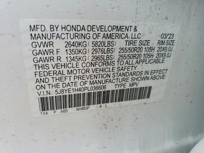 Продаж на аукціоні авто 2023 Acura Mdx, vin: 5J8YE1H40PL036606, номер лоту: 52727456