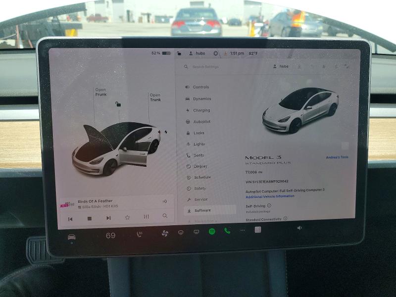 Auction sale of the 2021 Tesla Model 3, vin: 5YJ3E1EA8MF929642, lot number: 51850846