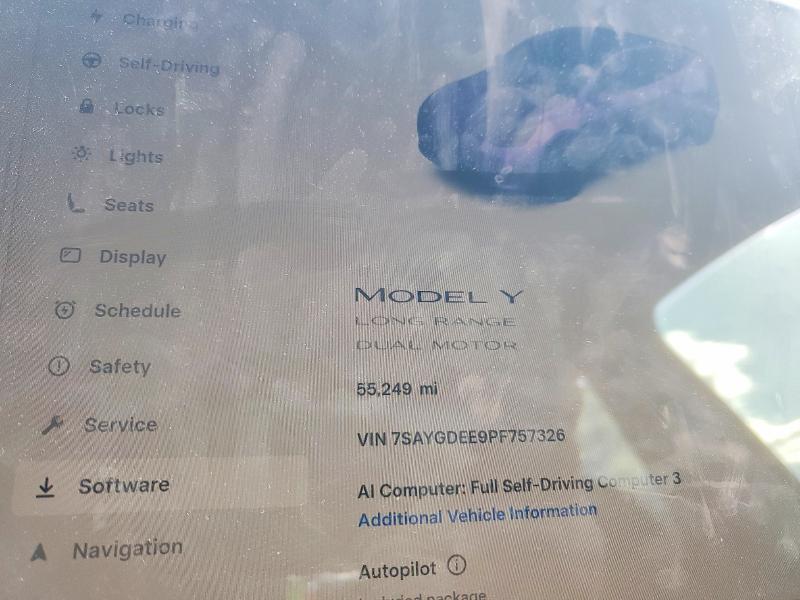 Продаж на аукціоні авто 2023 Tesla Model Y, vin: 7SAYGDEE9PF757326, номер лоту: 52317116