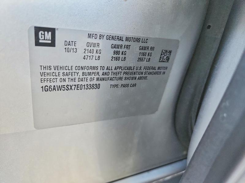 Продажа на аукционе авто 2014 Cadillac Cts, vin: 1G6AW5SX7E0133830, номер лота: 53552086