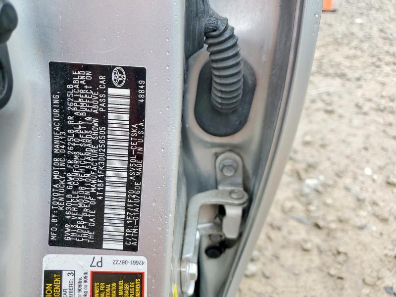Продажа на аукционе авто 2013 Toyota Camry, vin: 4T1BF1FK3DU256505, номер лота: 54349686