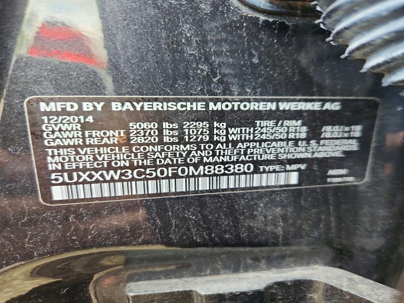 Aukcja sprzedaży 2015 Bmw X4, vin: 5UXXW3C50F0M88380, numer aukcji: 52887986