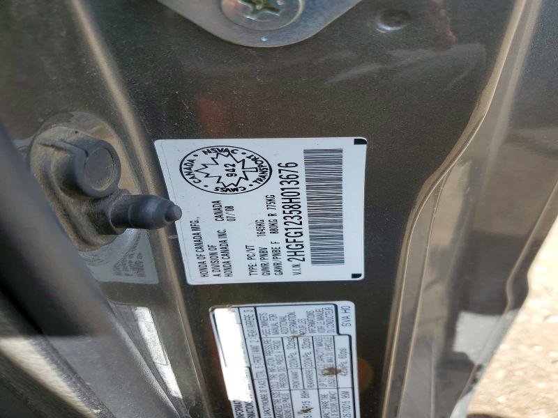 Aukcja sprzedaży 2008 Honda Civic, vin: 2HGFG12358H013676, numer aukcji: 52934676