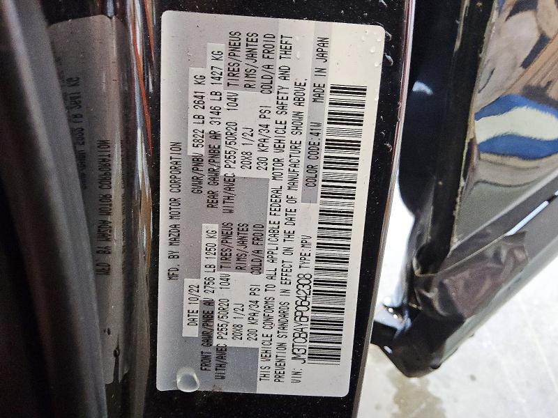 Продажа на аукционе авто 2023 Mazda Cx-9, vin: JM3TCBAY6P0642308, номер лота: 52087176