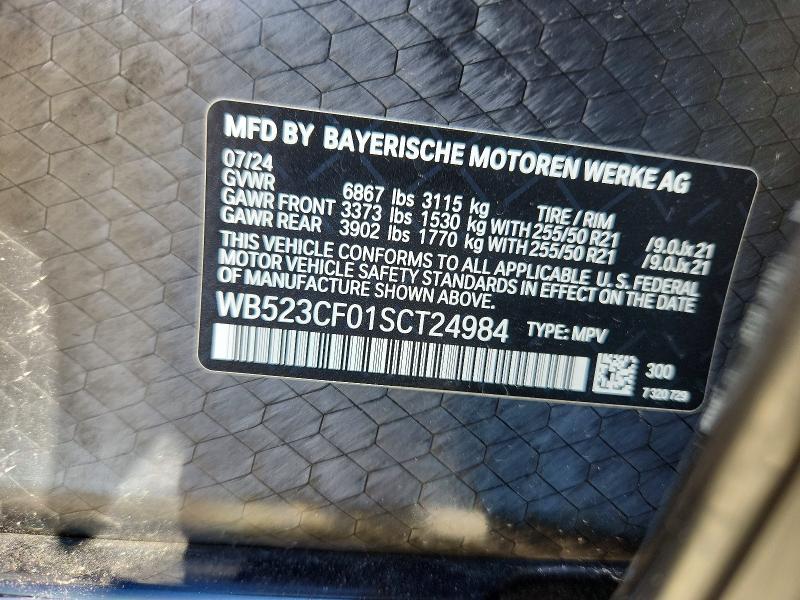 Aukcja sprzedaży 2025 Bmw Ix, vin: WB523CF01SCT24984, numer aukcji: 54175976