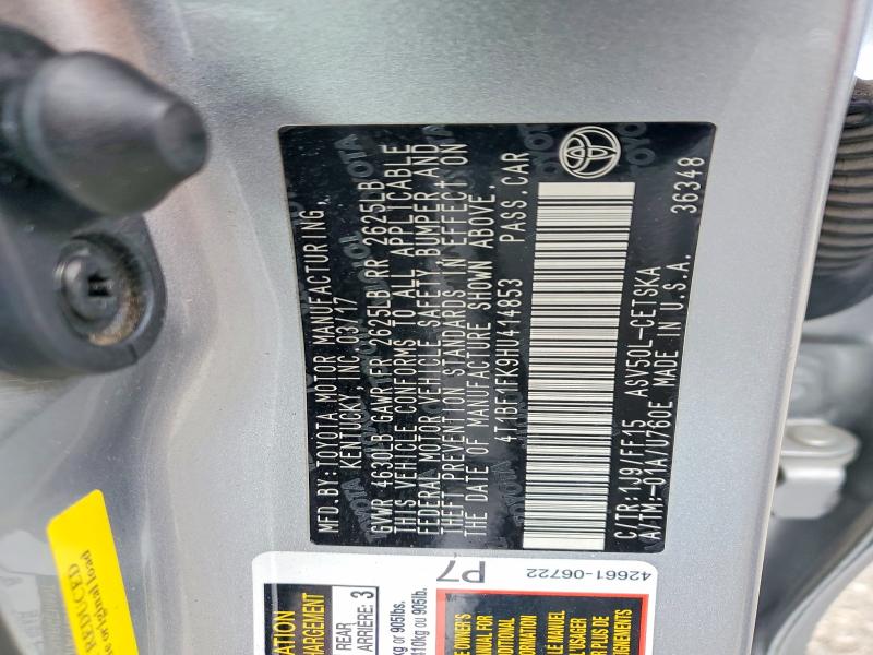 Продаж на аукціоні авто 2017 Toyota Camry, vin: 4T1BF1FK9HU414853, номер лоту: 53848206