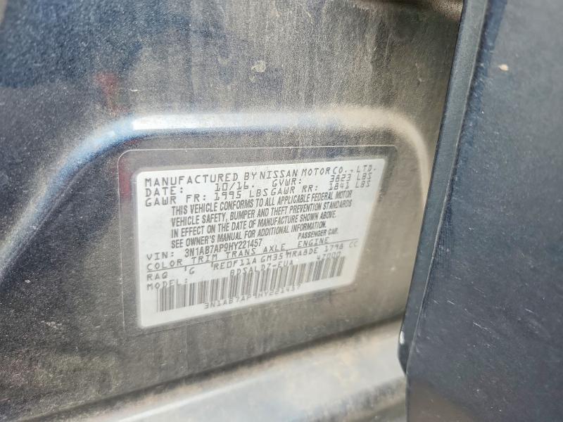 Aukcja sprzedaży 2017 Nissan Sentra, vin: 3N1AB7AP9HY221457, numer aukcji: 54458206
