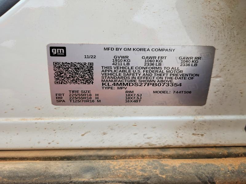 Aukcja sprzedaży 2023 Buick Encore Gx, vin: KL4MMDS27PB073354, numer aukcji: 54590436