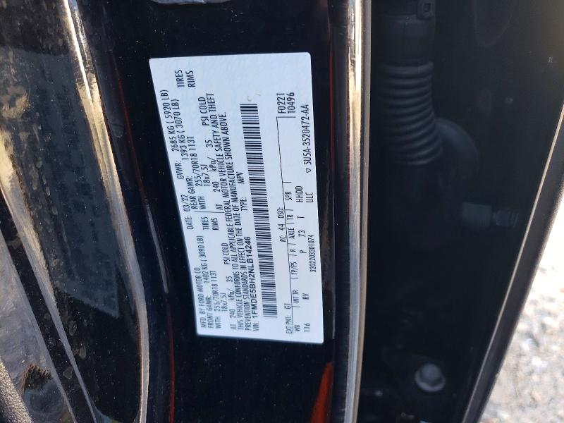 Продаж на аукціоні авто 2022 Ford Bronco, vin: 1FMDE5BH2NLB14246, номер лоту: 52805746