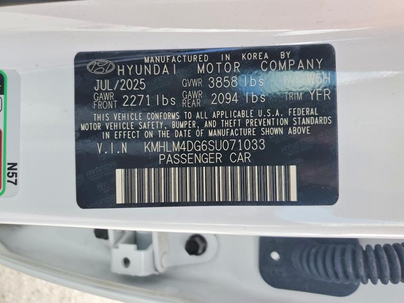 2025 Hyundai Elantra მანქანა იყიდება აუქციონზე, vin: KMHLM4DG6SU071033, აუქციონის ნომერი: 51512226