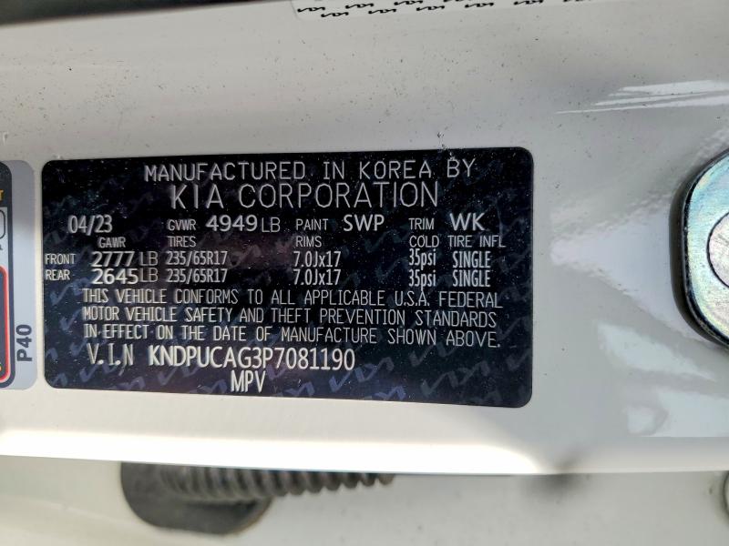 Aukcja sprzedaży 2023 Kia Sportage, vin: KNDPUCAG3P7081190, numer aukcji: 52846796