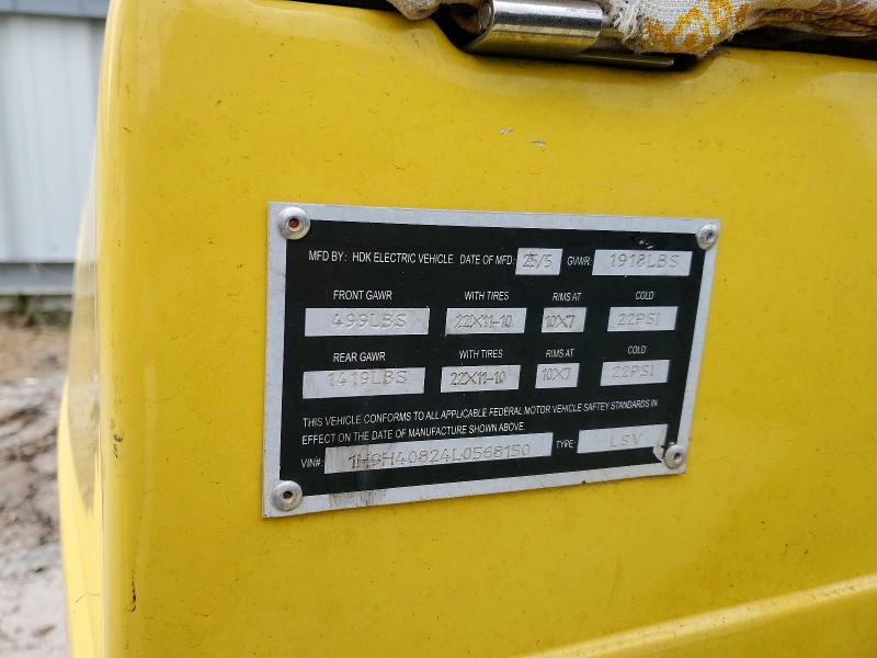 Продажа на аукционе авто 2020 Hdk Golf Cart, vin: 1H9H40824L0568150, номер лота: 52370656