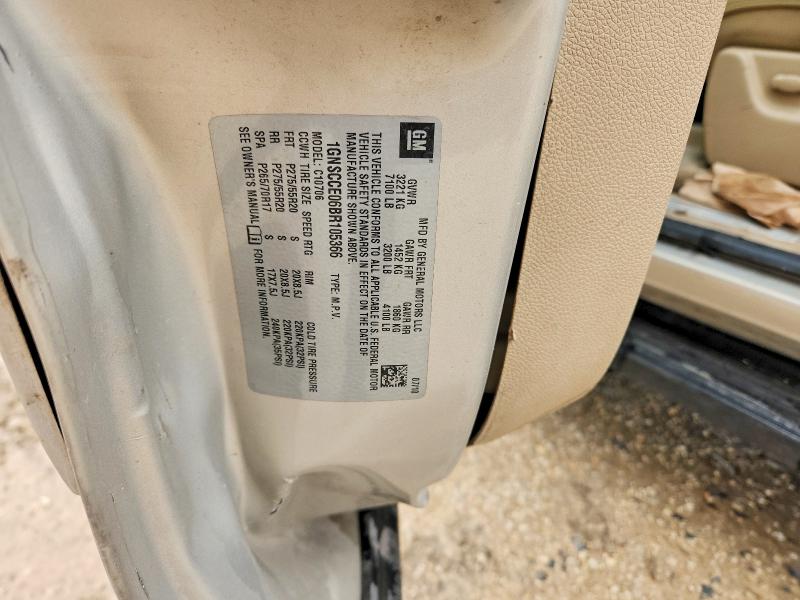 Продаж на аукціоні авто 2011 Chevrolet Tahoe, vin: 1GNSCCE06BR105366, номер лоту: 53894656