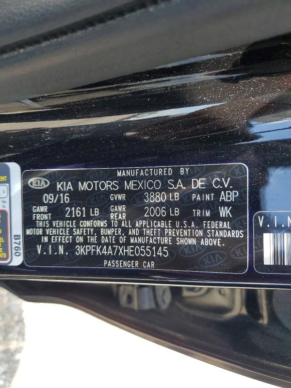 Продажа на аукционе авто 2017 Kia Forte, vin: 3KPFK4A7XHE055145, номер лота: 53691836
