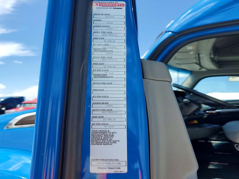 Aukcja sprzedaży 2020 Kenworth Construction, vin: 1XKYDP9XXLJ317481, numer aukcji: 54249746