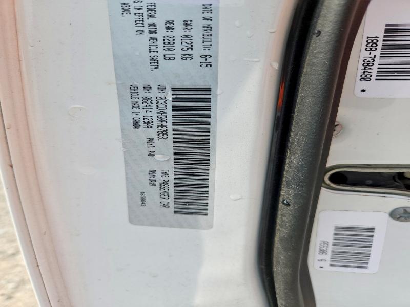 53989936 :رقم المزاد ، 2C3CDXHG0FH878581 vin ، 2015 Dodge Charger مزاد بيع