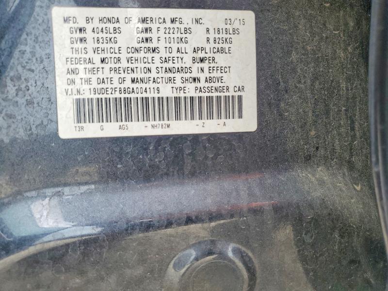 54721266 :رقم المزاد ، 19UDE2F88GA004119 vin ، 2016 Acura Ilx مزاد بيع