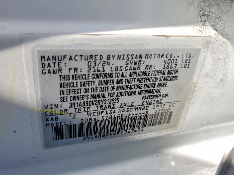 55572496 :رقم المزاد ، 3N1AB8DV2RY313625 vin ، 2024 Nissan Sentra مزاد بيع