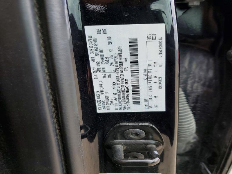 Aukcja sprzedaży 2022 Ford F150, vin: 1FT6W1EVXNWG10821, numer aukcji: 52075136