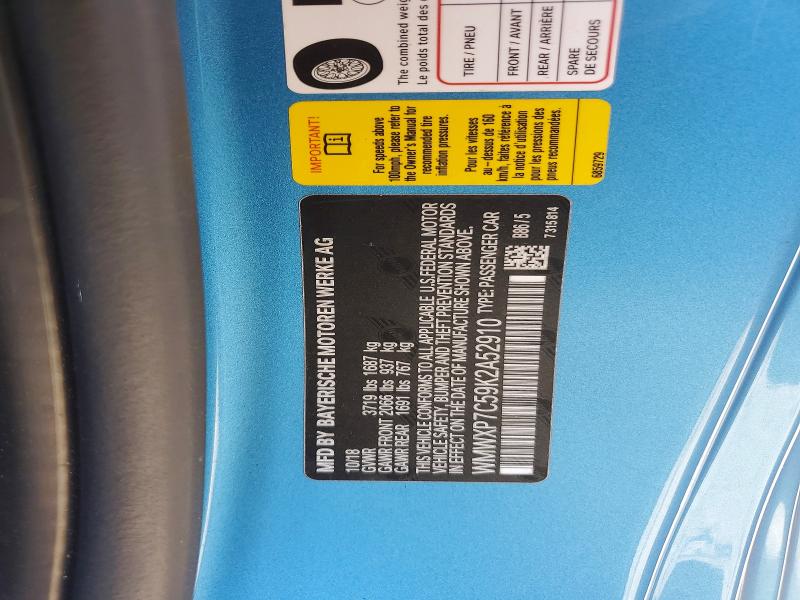 Продаж на аукціоні авто 2019 Bmw Cooper, vin: WMWXP7C59K2A52910, номер лоту: 52816396