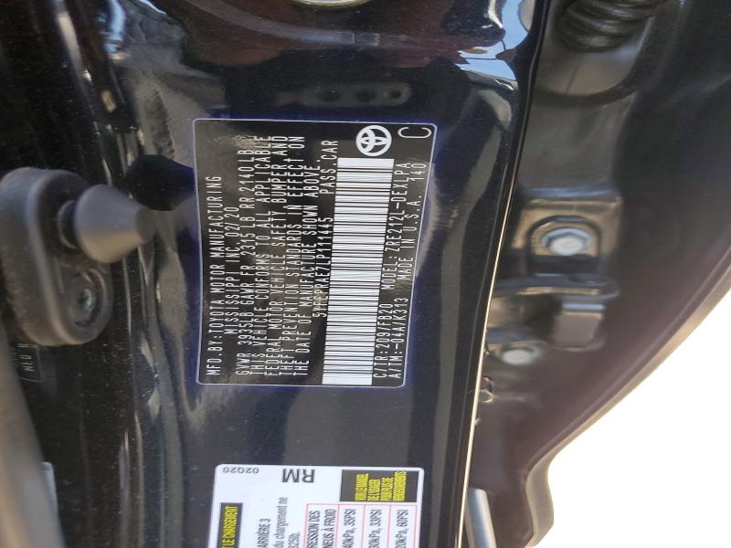 Продаж на аукціоні авто 2020 Toyota Corolla, vin: 5YFEPRAE7LP111445, номер лоту: 54868276
