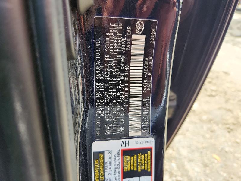 54485596 :رقم المزاد ، 4T1BD1EB2EU030710 vin ، 2014 Toyota Avalon Hybrid مزاد بيع