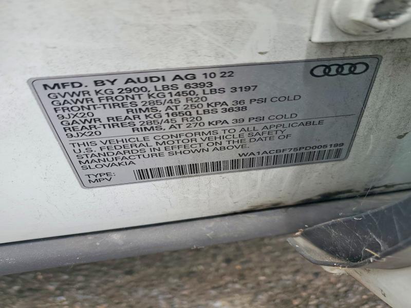 54880126 :رقم المزاد ، WA1ACBF75PD005199 vin ، 2023 Audi Q7 مزاد بيع
