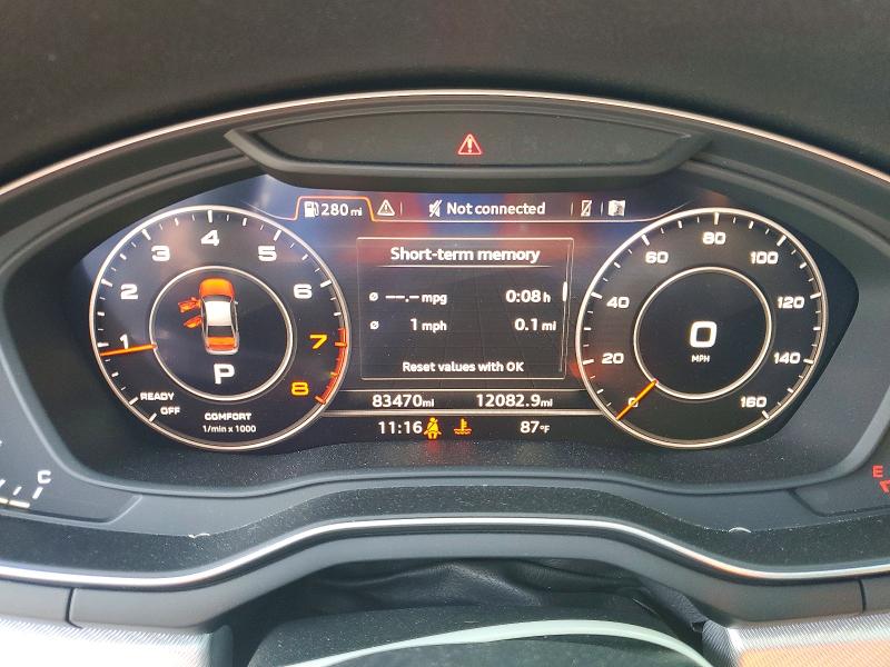 2019 Audi A4 მანქანა იყიდება აუქციონზე, vin: WAUENAF42KA114101, აუქციონის ნომერი: 54179396