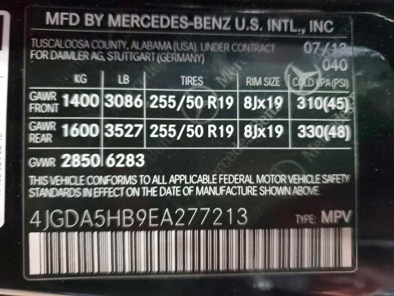 Продаж на аукціоні авто 2014 Mercedes Benz Ml, vin: 4JGDA5HB9EA277213, номер лоту: 52802896