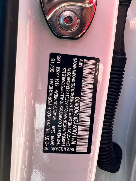 Aukcja sprzedaży 2019 Porsche Cayenne, vin: WP1AA2AY2KDA00870, numer aukcji: 54662536