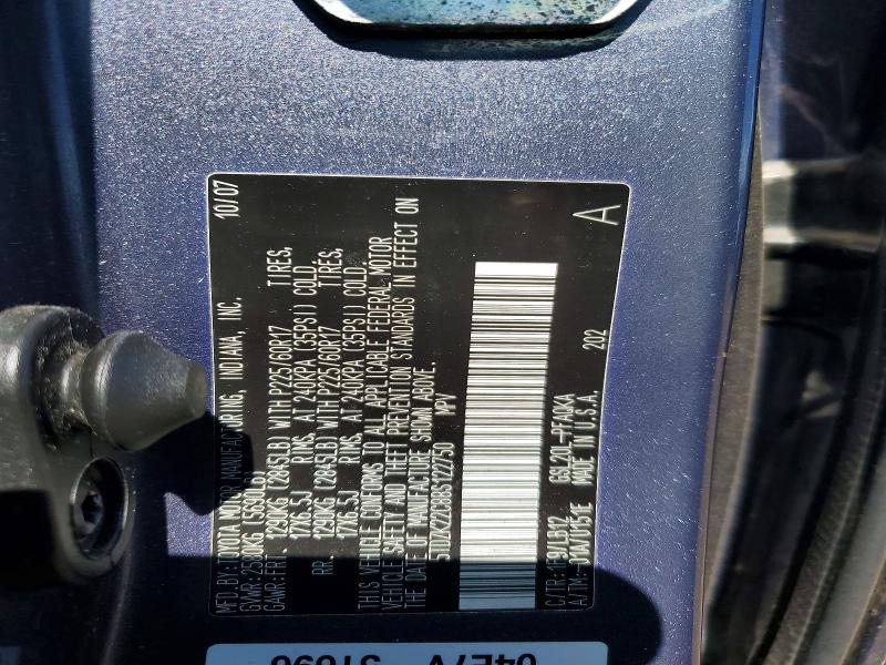 Продаж на аукціоні авто 2008 Toyota Sienna, vin: 5TDZK22C88S122750, номер лоту: 51697136