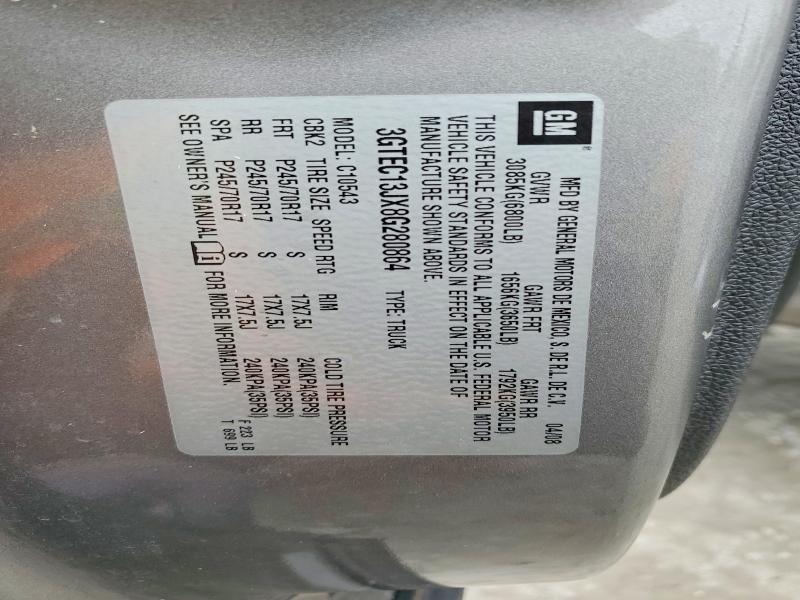 51763206 :رقم المزاد ، 3GTEC13JX8G280864 vin ، 2008 Gmc Sierra مزاد بيع