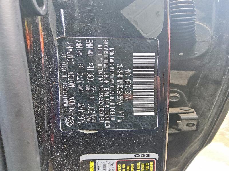 2021 Hyundai Venue მანქანა იყიდება აუქციონზე, vin: KMHRB8A30MU068334, აუქციონის ნომერი: 53111086