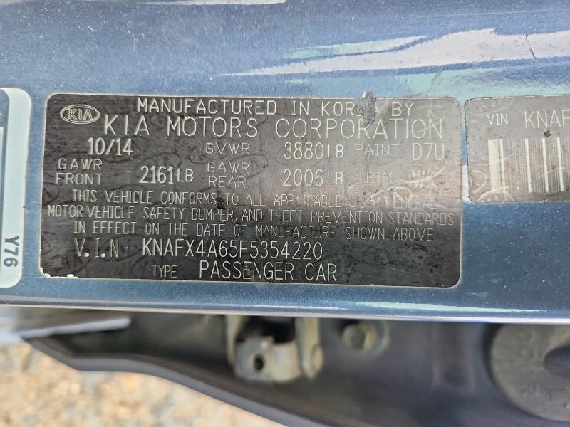 Продажа на аукционе авто 2015 Kia Forte, vin: KNAFX4A65F5354220, номер лота: 52654436