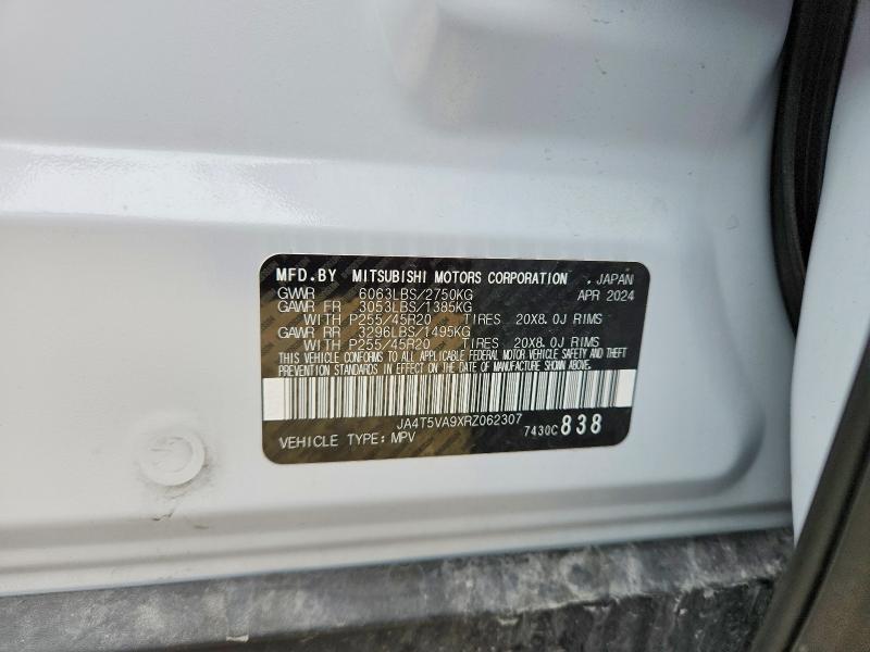 Aukcja sprzedaży 2024 Mitsubishi Outlander, vin: JA4T5VA9XRZ062307, numer aukcji: 53987976