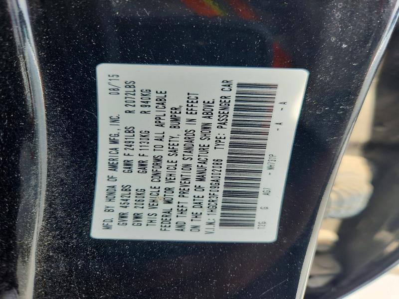 2016 Honda Accord მანქანა იყიდება აუქციონზე, vin: 1HGCR3F09GA002086, აუქციონის ნომერი: 55003976