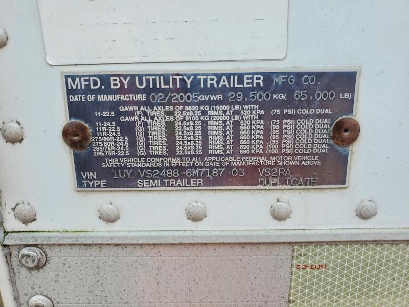 Aukcja sprzedaży 2006 Utility Trailer Trailer, vin: 1UYVS24886M718703, numer aukcji: 52384446