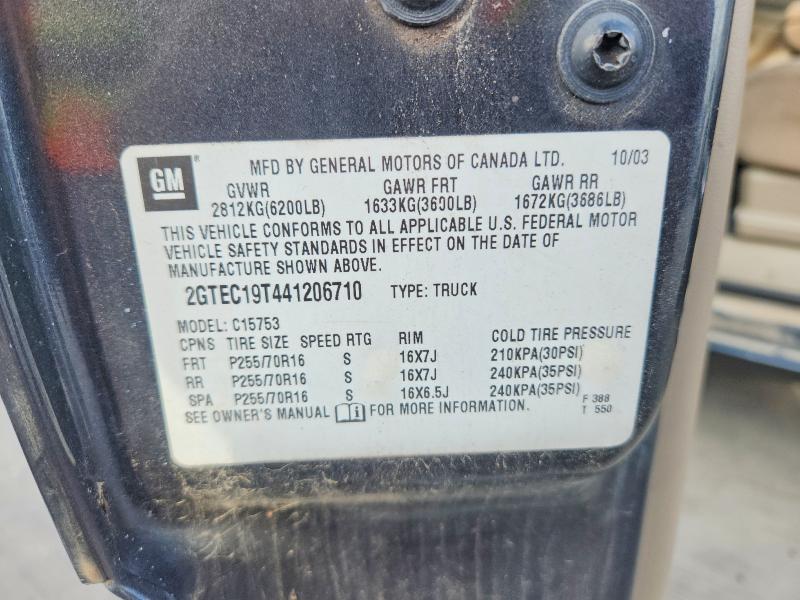 Продаж на аукціоні авто 2004 Gmc New Sierra, vin: 2GTEC19T441206710, номер лоту: 52832436