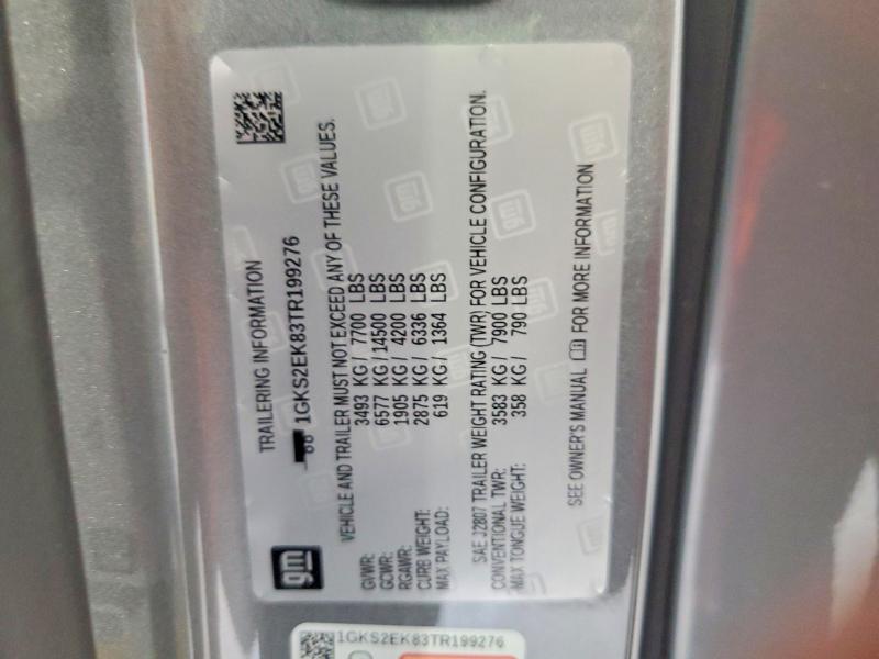 Продажа на аукционе авто 2026 Gmc Yukon, vin: 1GKS2EK83TR199276, номер лота: 54875596