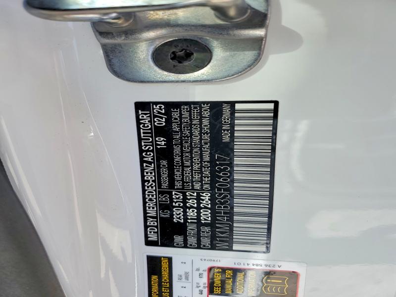 2025 Mercedes-benz Cle მანქანა იყიდება აუქციონზე, vin: W1KMJ4HB3SF066317, აუქციონის ნომერი: 52885866